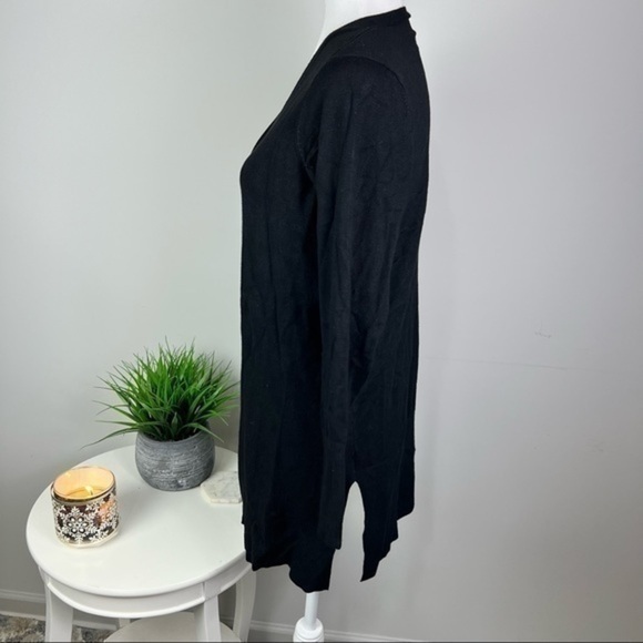 Worthington womens size petite medium black open front cardigan - Picture 4 of 10